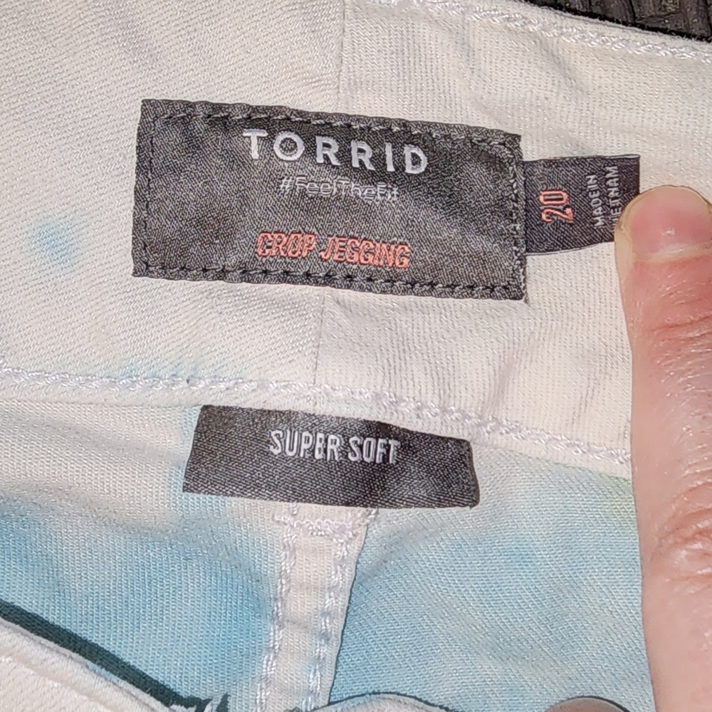 Torrid tie dye Crop Jegging Skinny Super Soft High-Rise Jean - Picture 4 of 7